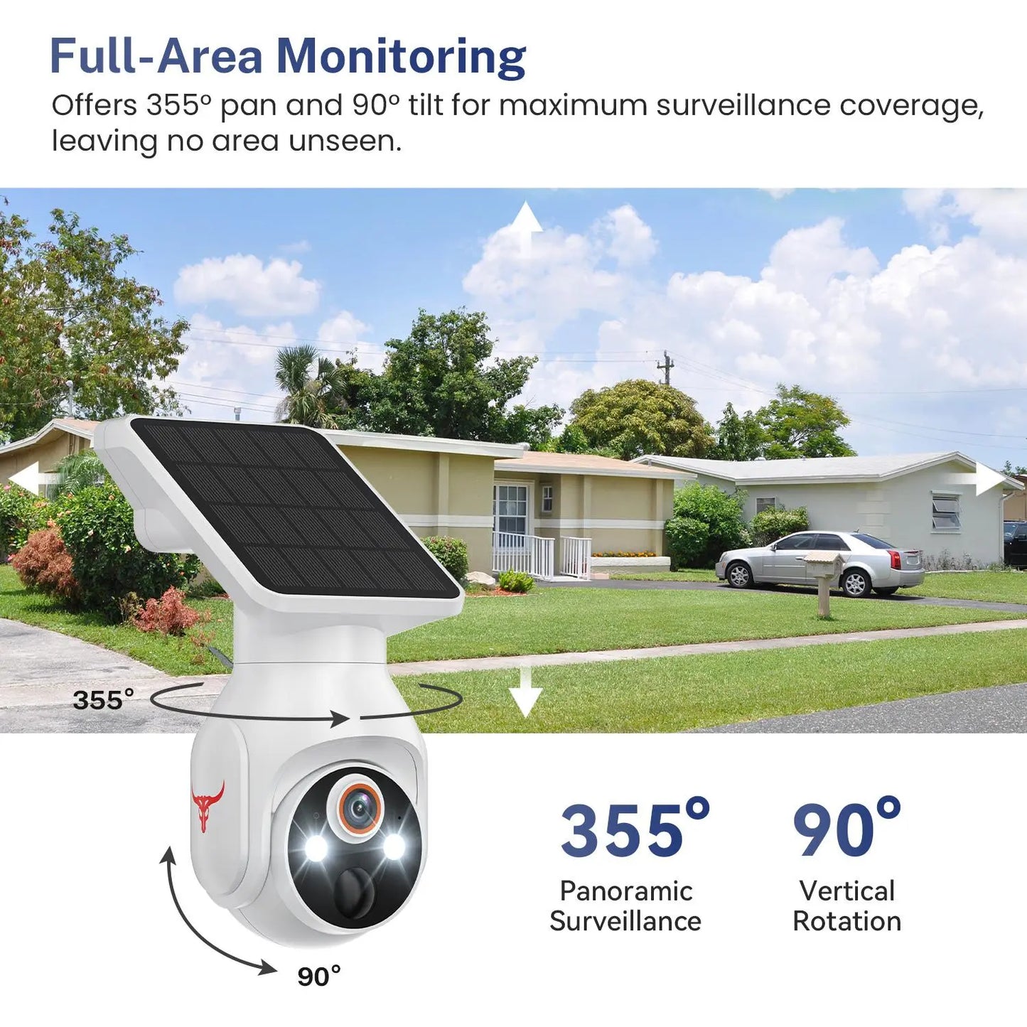 Wireless Security Camera Outdoor, 2.4Ghz Wifi, Ai Human Detection, Night Vision, Cloud Storage, Easy Install, Two-Way Audio