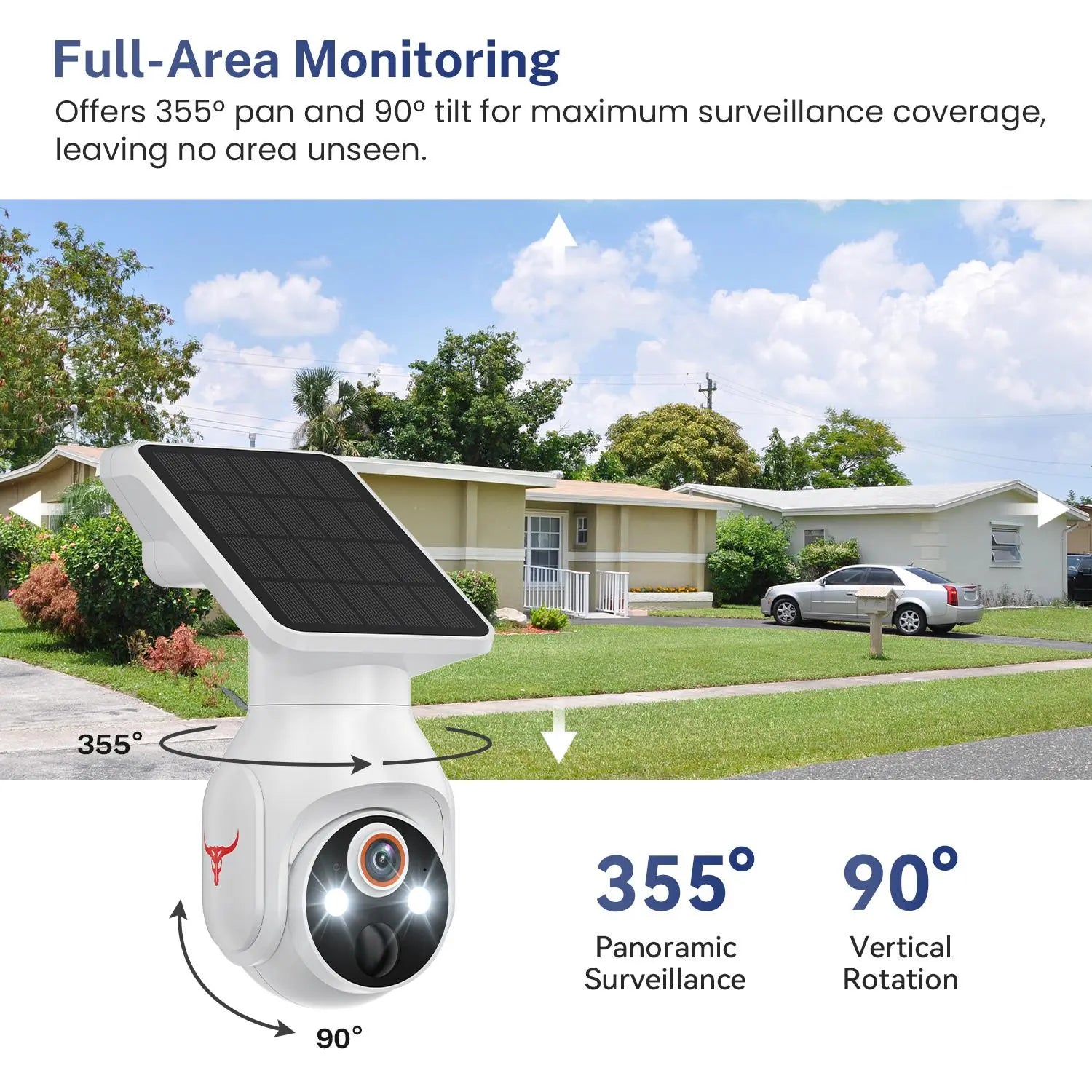 Wireless Security Camera Outdoor, 2.4Ghz Wifi, Ai Human Detection, Night Vision, Cloud Storage, Easy Install, Two-Way Audio