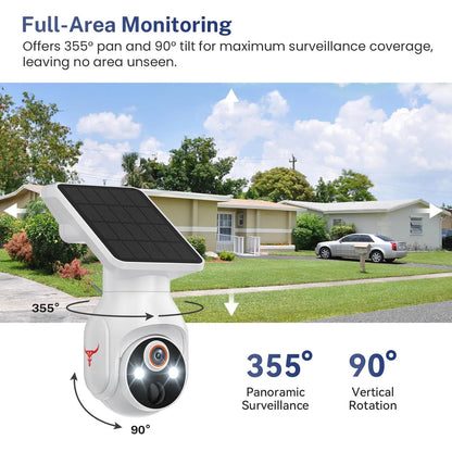 Wireless Security Camera Outdoor, 2.4Ghz Wifi, Ai Human Detection, Night Vision, Cloud Storage, Easy Install, Two-Way Audio