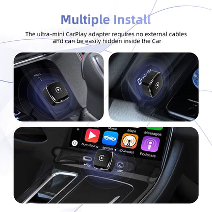 2 in 1 Wireless Carplay Adapter, Converts Wired to Wireless Carplay Adapter for Iphone, Wireless Control Plug & Play Carplay