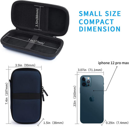 Hard Drive Carrying Case  Power Bank Case Compatible with Anker Power Core 26800Mah/Powercore 26800Mah, Ravpower, Miady 10000Mah, Seagate 1TB/2TB, Sandisk 500GB/1TB/2TB, Lanluk Portable Charger