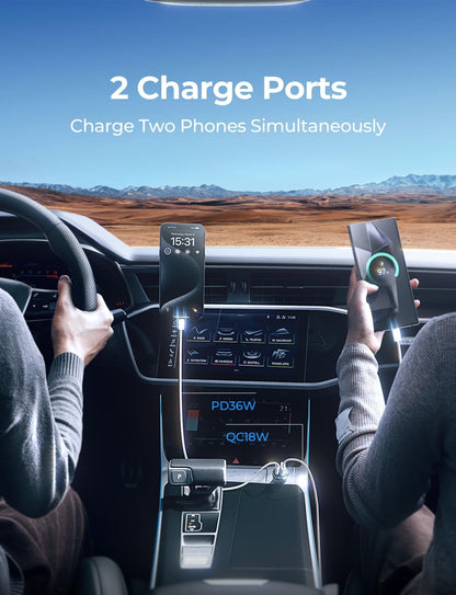 Car Charger USB C Super Mini Fast Charging 2026 NEW PD36W&QC3.0 18W Dual Port 12V Socket Outlet Cigarette Lighter Adapter Tpye C, Car Accessories for Iphone 17 16 15 Pro Galaxy S25 Pixel