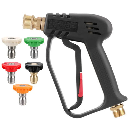High Pressure Water Tool & Adapter Accessories, 1 Count High Pressure Water Tool with 5 Quick Connect 4000PSI Nozzle Kit & Nozzle for Karcher/Nilfisk Quick Connect Nozzles