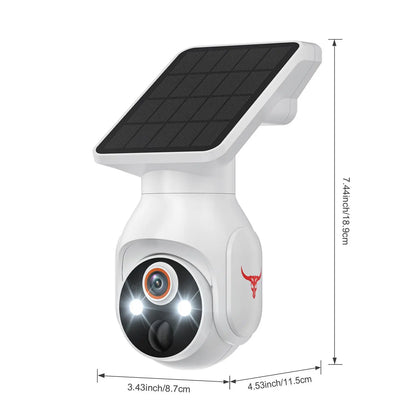 Wireless Security Camera Outdoor, 2.4Ghz Wifi, Ai Human Detection, Night Vision, Cloud Storage, Easy Install, Two-Way Audio